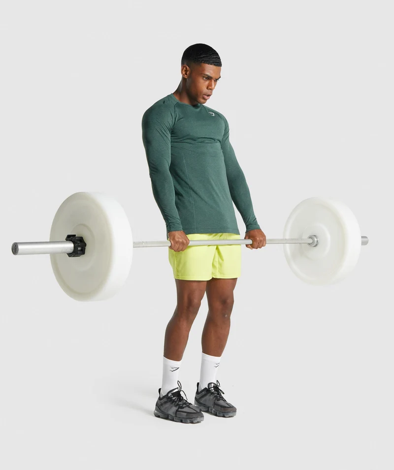 Gymshark Vital Long Sleeve T-Shirt - Obsidian Green Marl