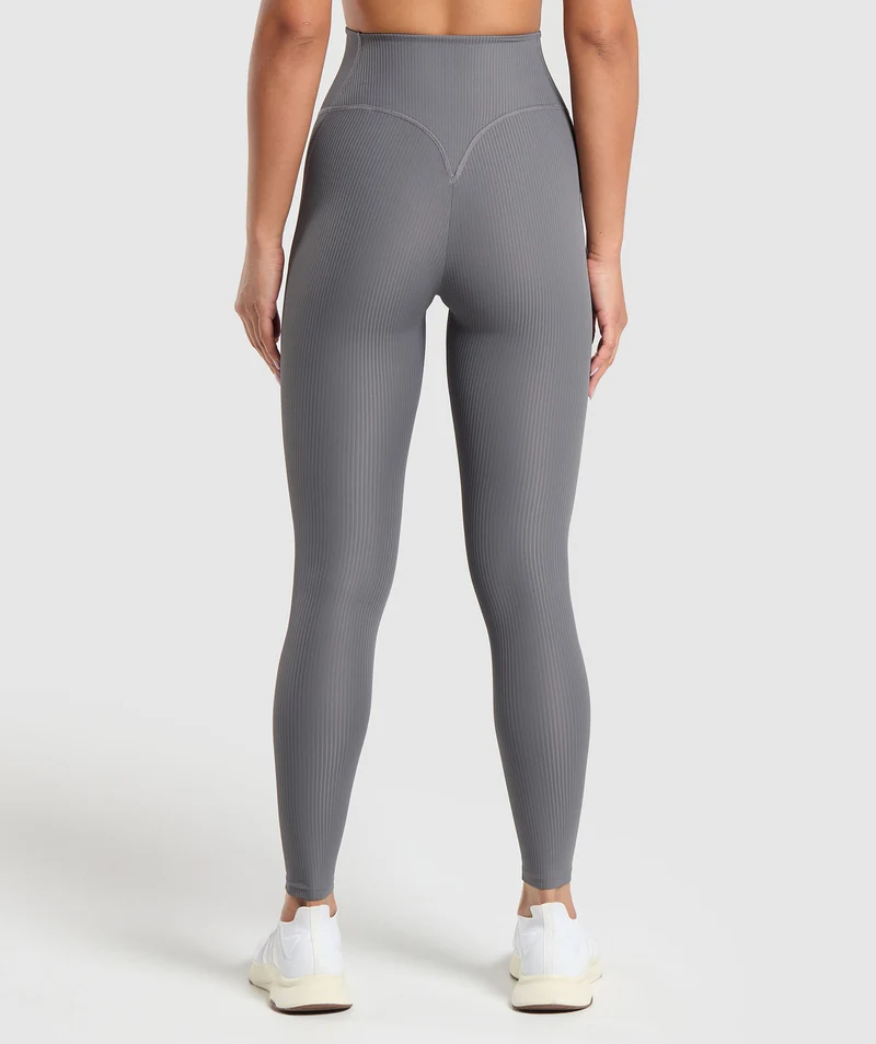 Gymshark Ribbed Legging - Brushed Grey