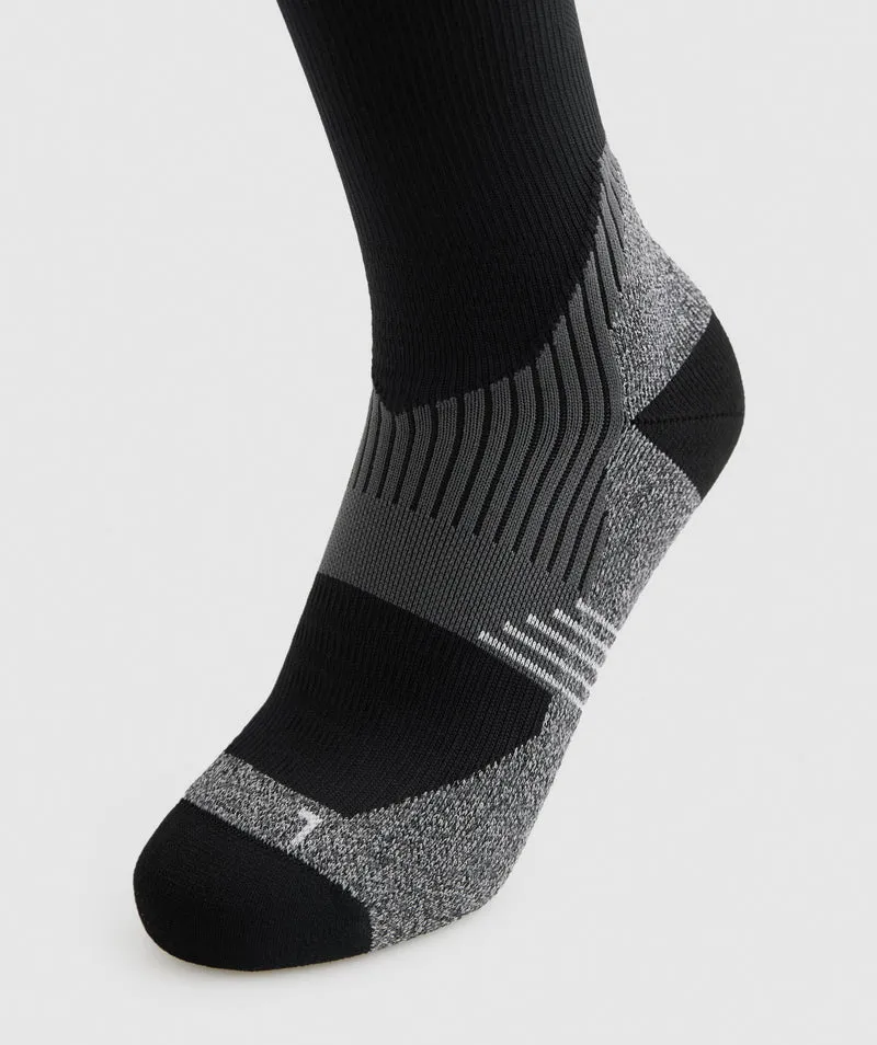 Gymshark Long Performance Socks - Black