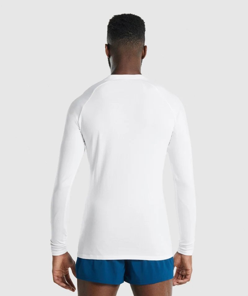 Gymshark Apollo Long Sleeve T-Shirt - White