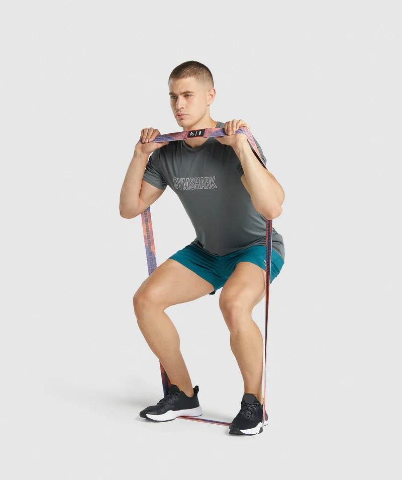 Gymshark Long Heavy Resistance Band - Red