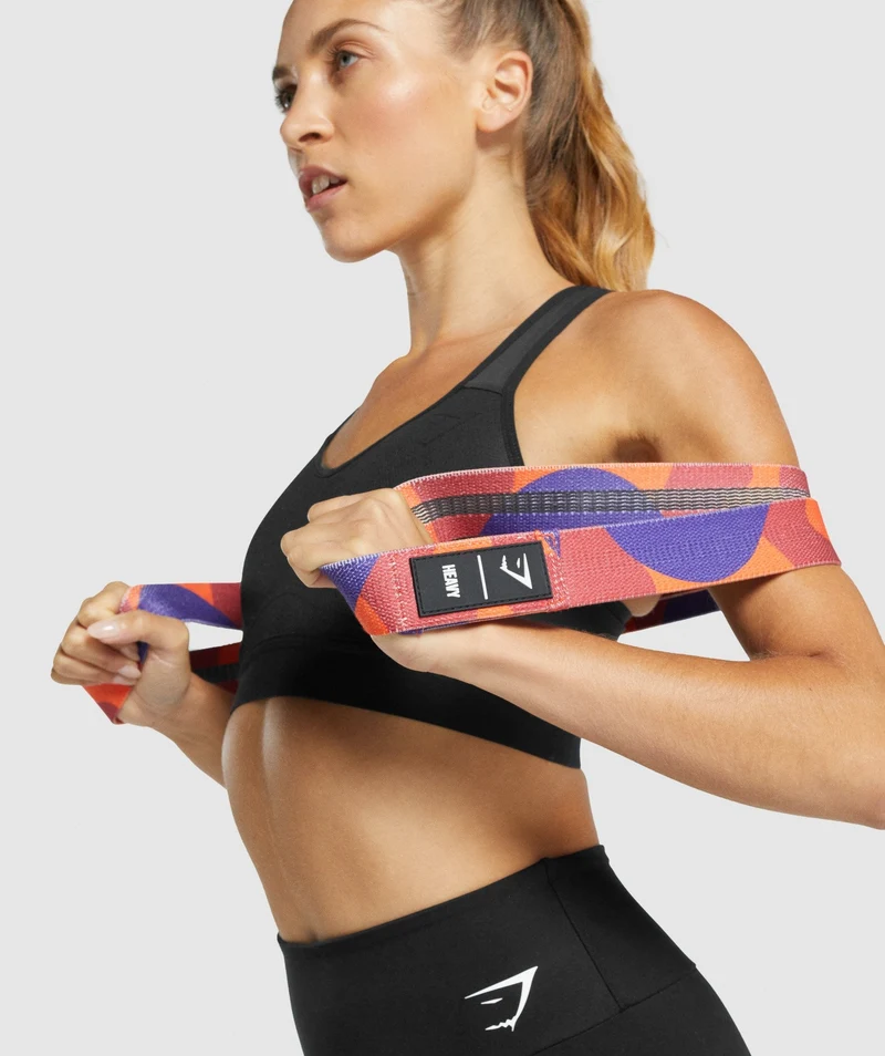 Gymshark Long Heavy Resistance Band - Red