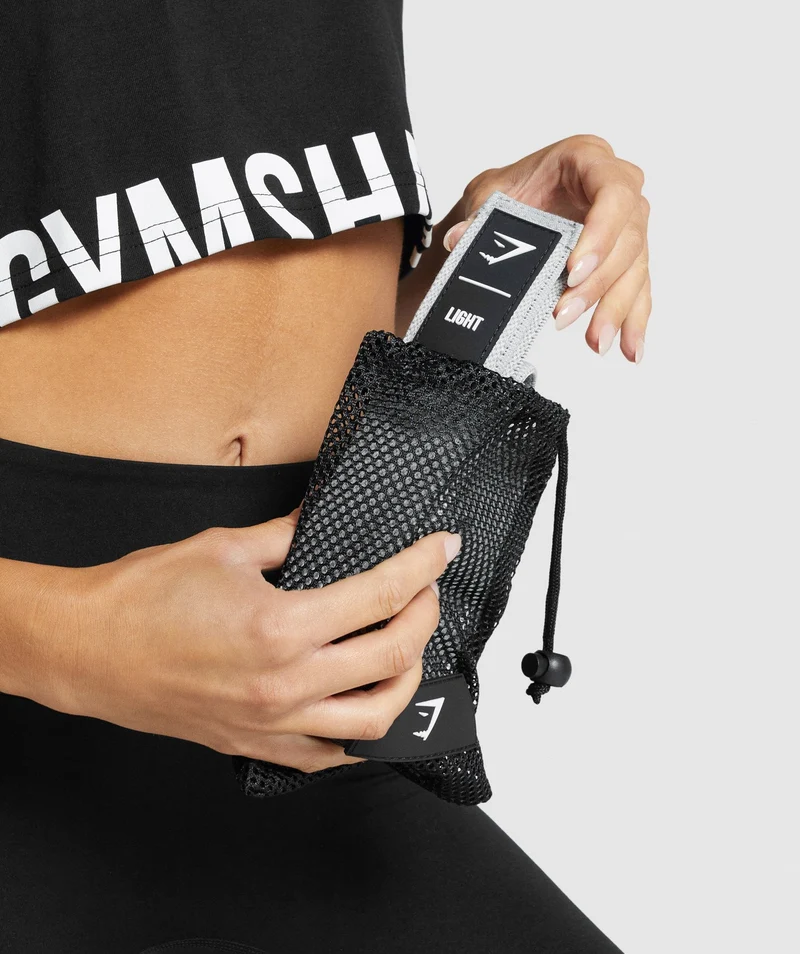 Gymshark Long Light Glute Band - Light Grey