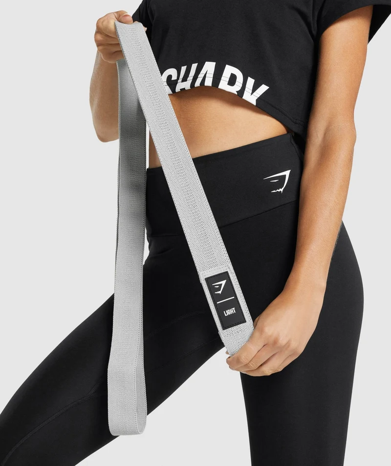 Gymshark Long Light Glute Band - Light Grey
