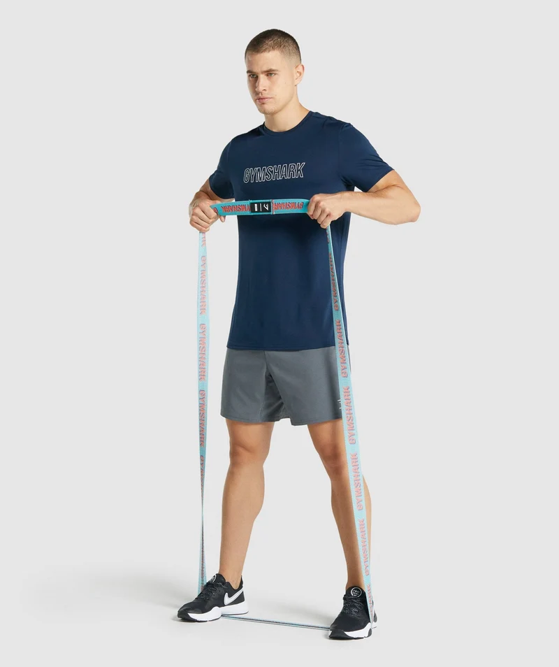 Gymshark Long Medium Resistance Band - Blue