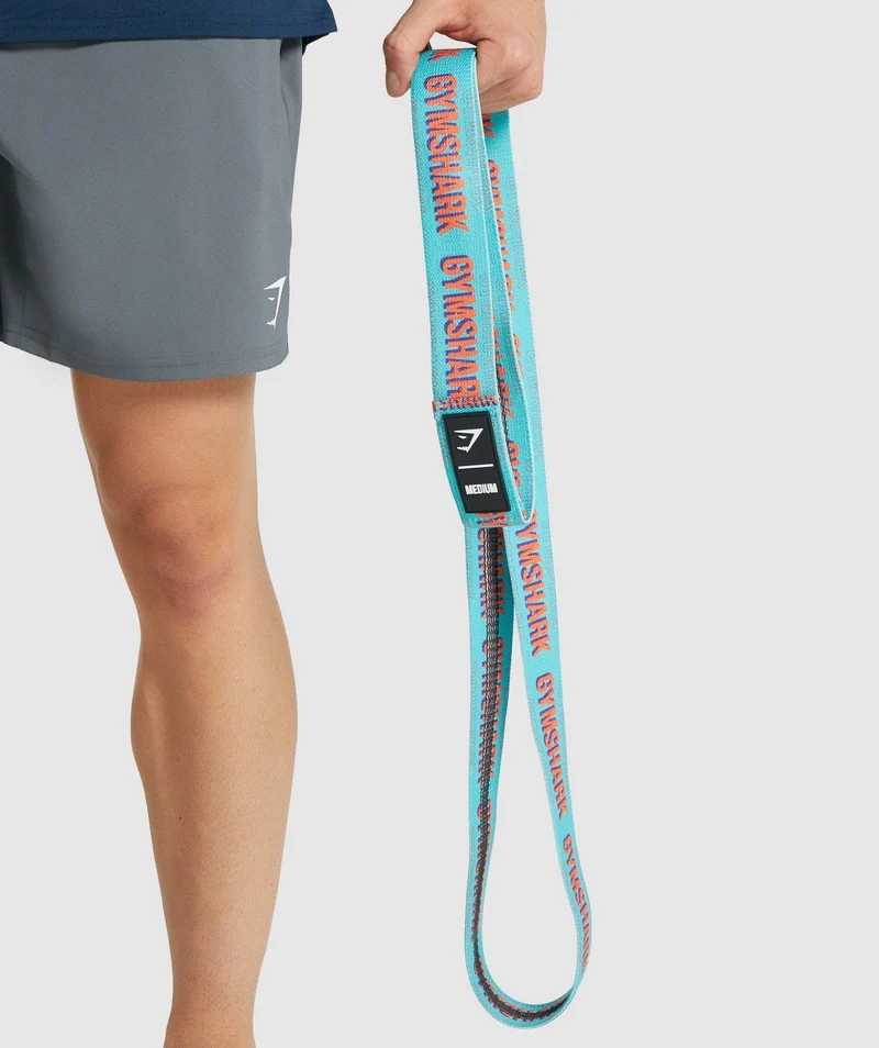 Gymshark Long Medium Resistance Band - Blue
