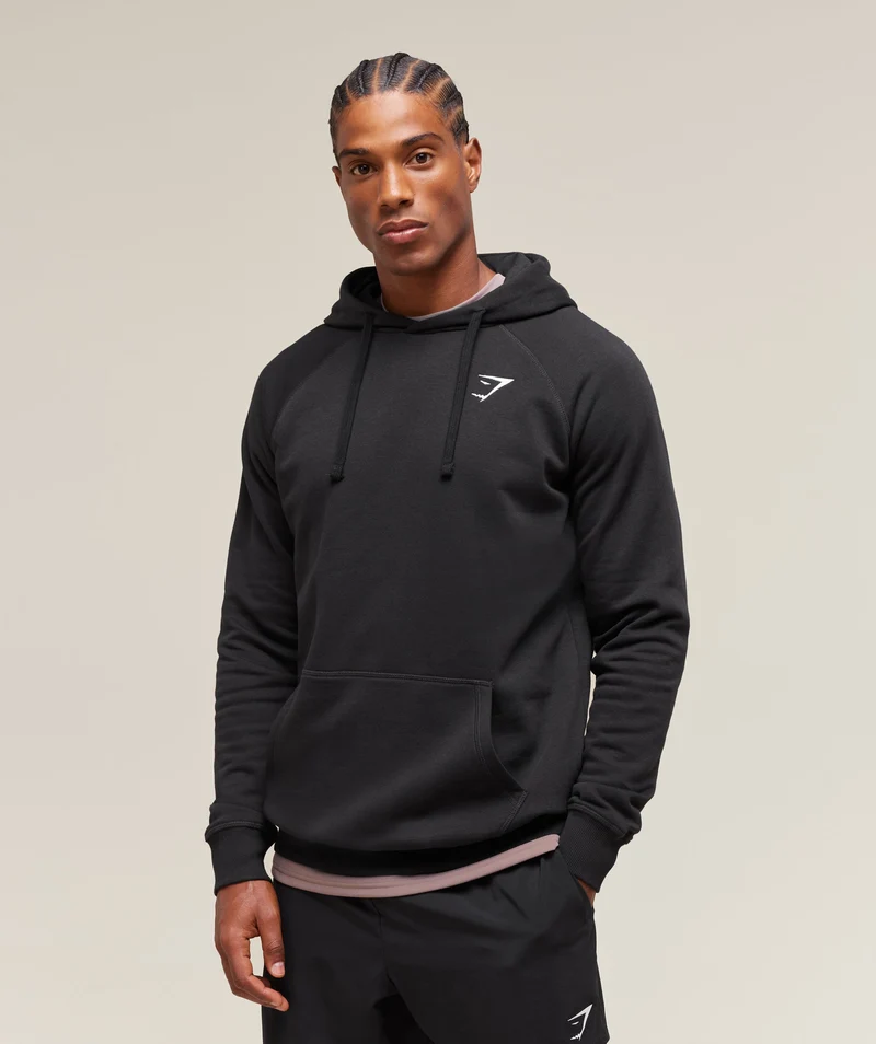 Gymshark Crest Hoodie - Black