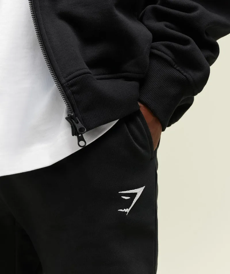 Gymshark Crest Joggers - Black