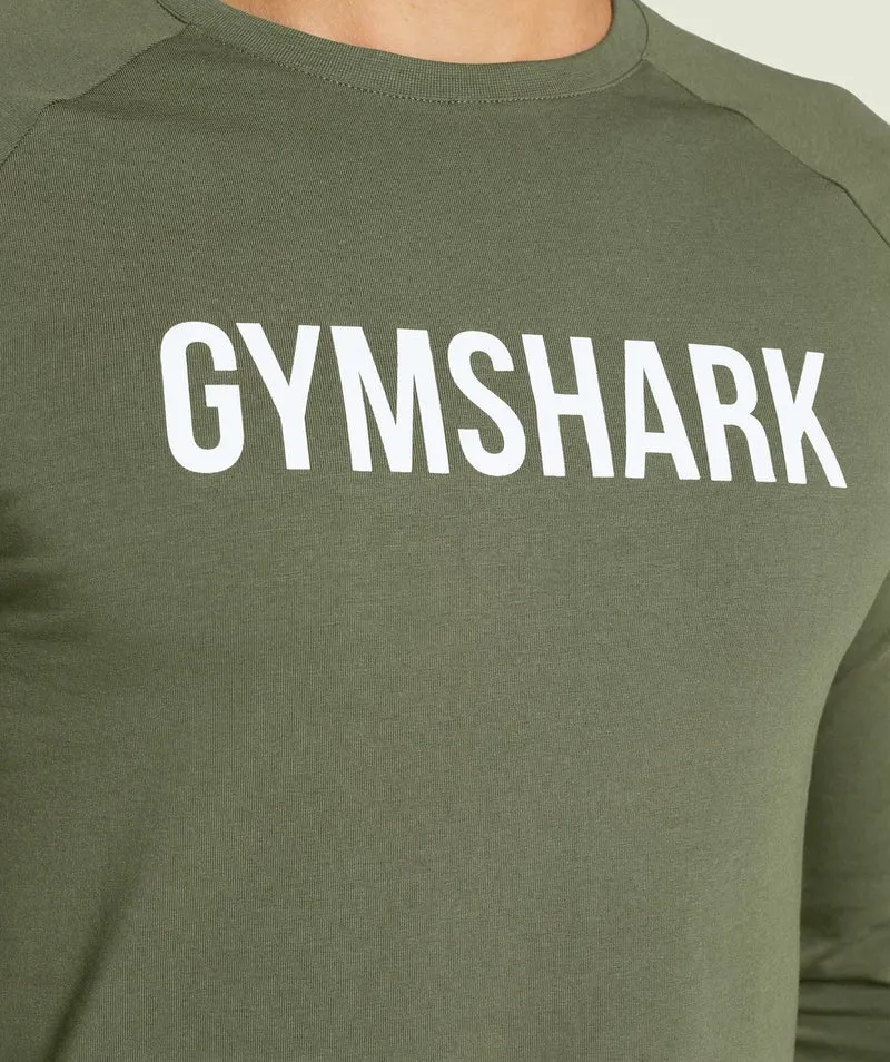 Gymshark Apollo Long Sleeve T-Shirt - Core Olive