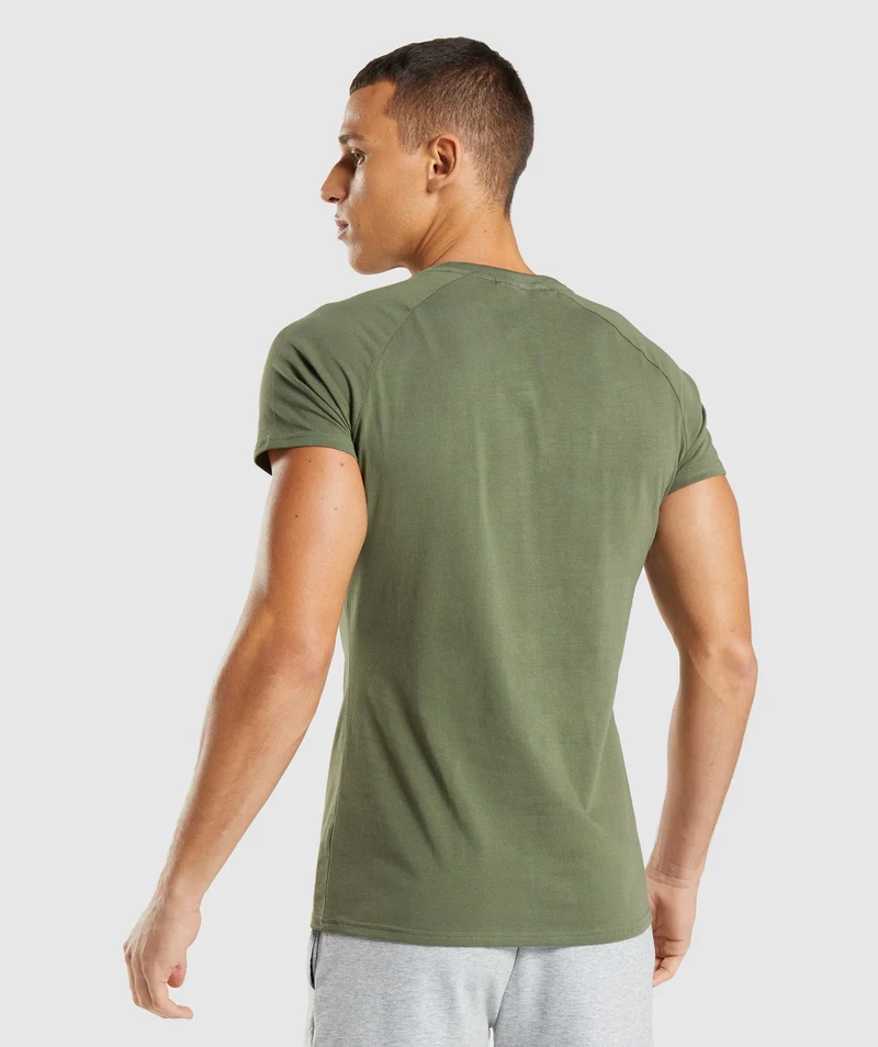 Gymshark Apollo Muscle Fit Short Sleeve T-Shirt - Core Olive