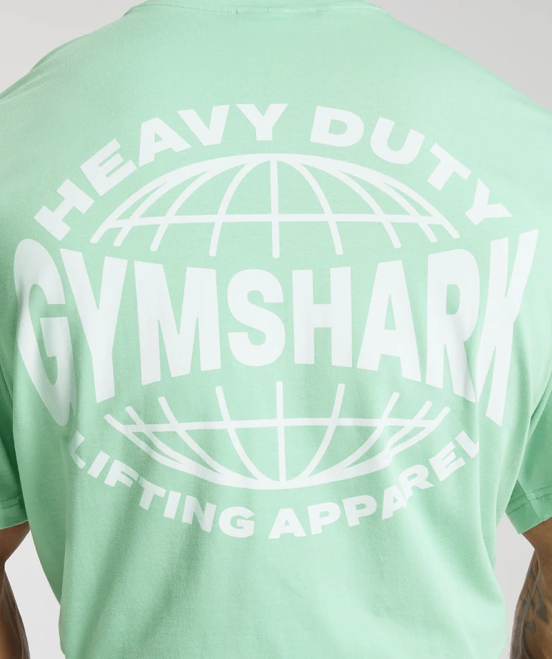 Gymshark Heavy Duty Apparel T-Shirt - Lido Green
