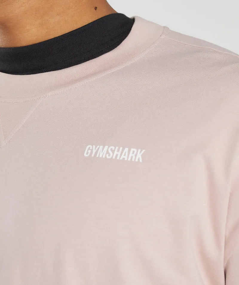 Gymshark Rest Day Sweats Long Sleeve T-Shirt - Dusty Taupe