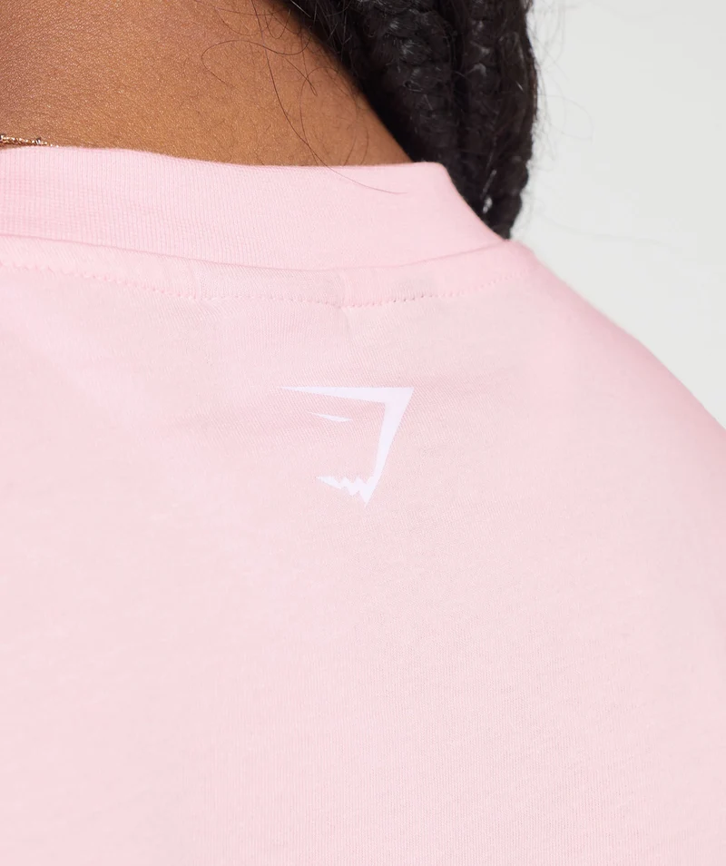 Gymshark Its Giving Gym Oversized T-Shirt - Dolly Pink