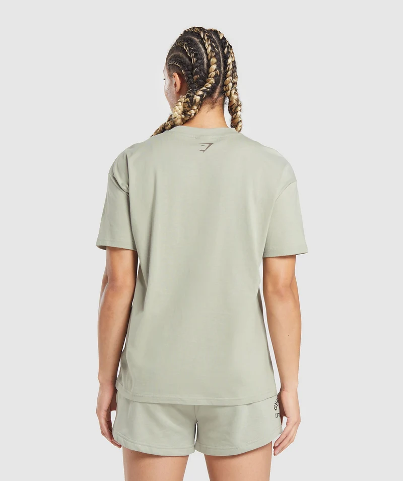 Gymshark Built Oversized T-Shirt - Stone Grey