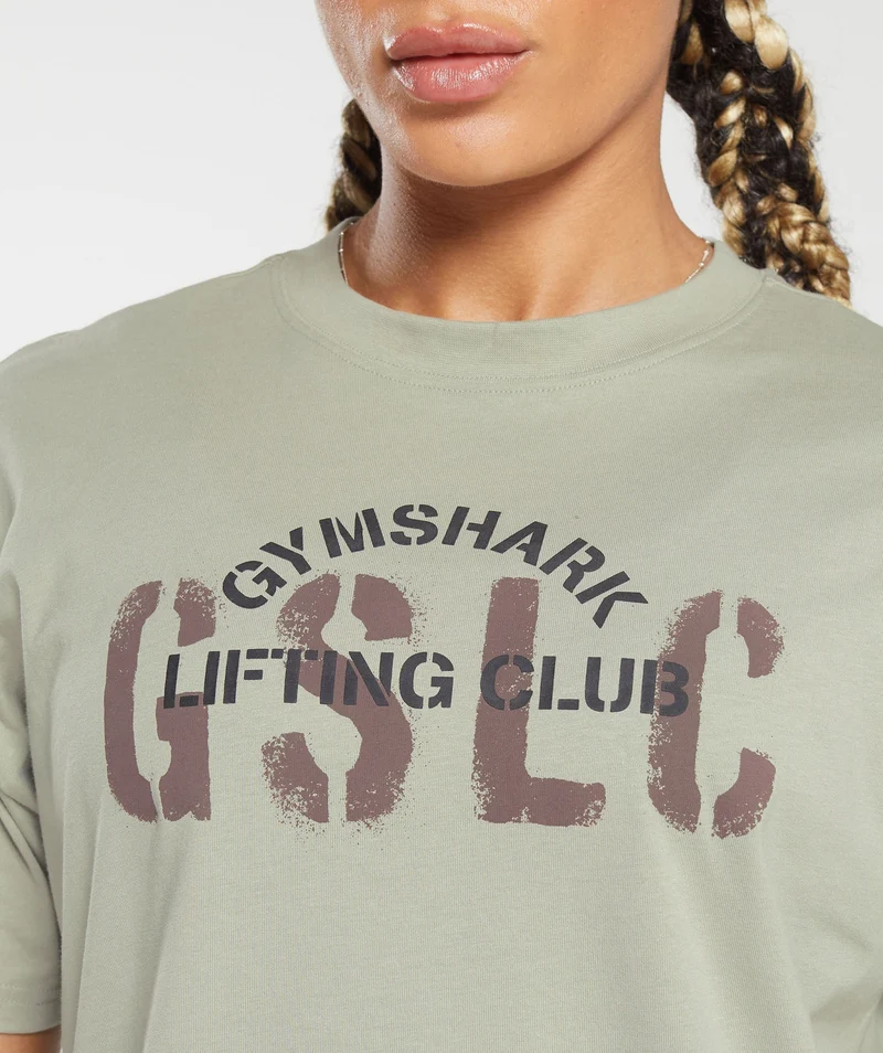 Gymshark Built Oversized T-Shirt - Stone Grey