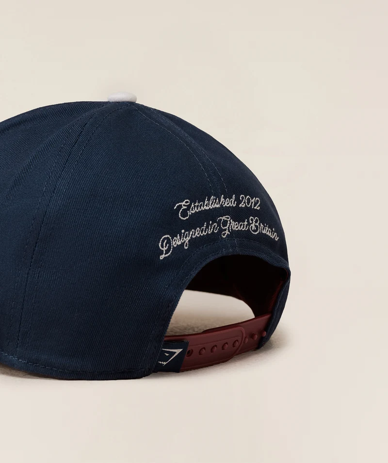 Gymshark 6 Panel Collegiate Trucker - Heavy Blue