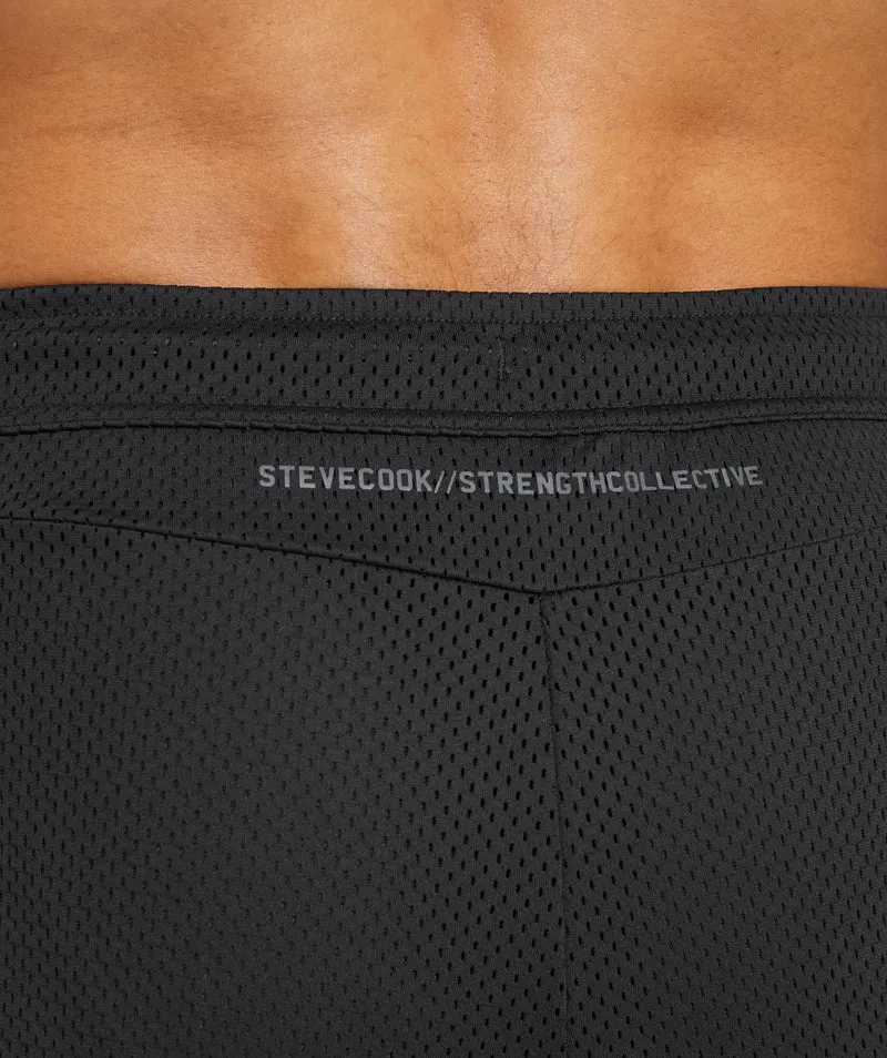 Gymshark Steve Cook Mesh Short - Black