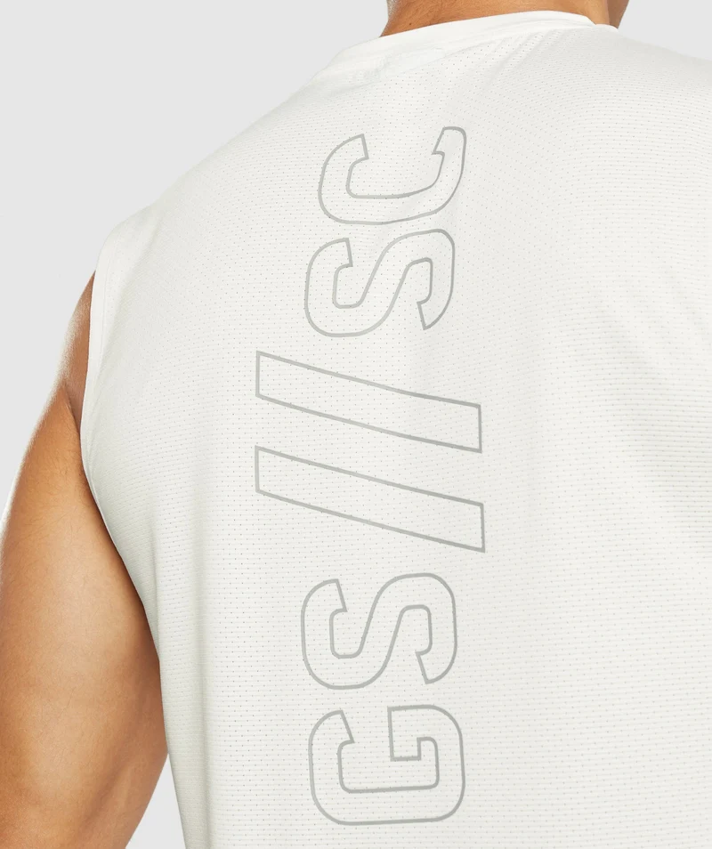 Gymshark Steve Cook Tank - Off White