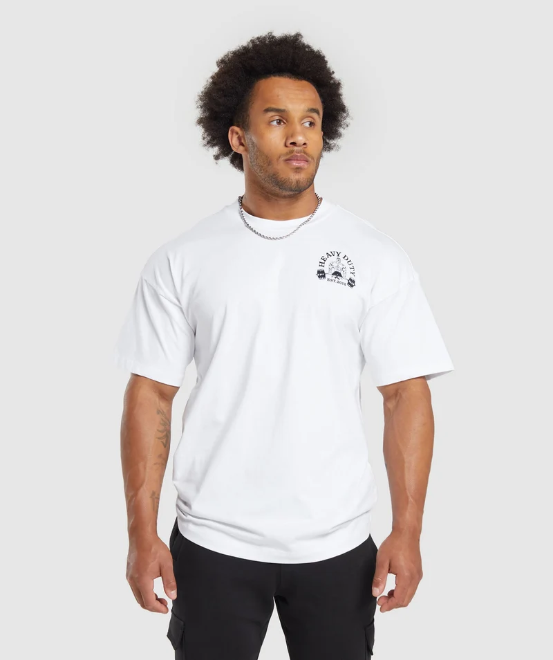 Gymshark Heavy Duty T-Shirt - White