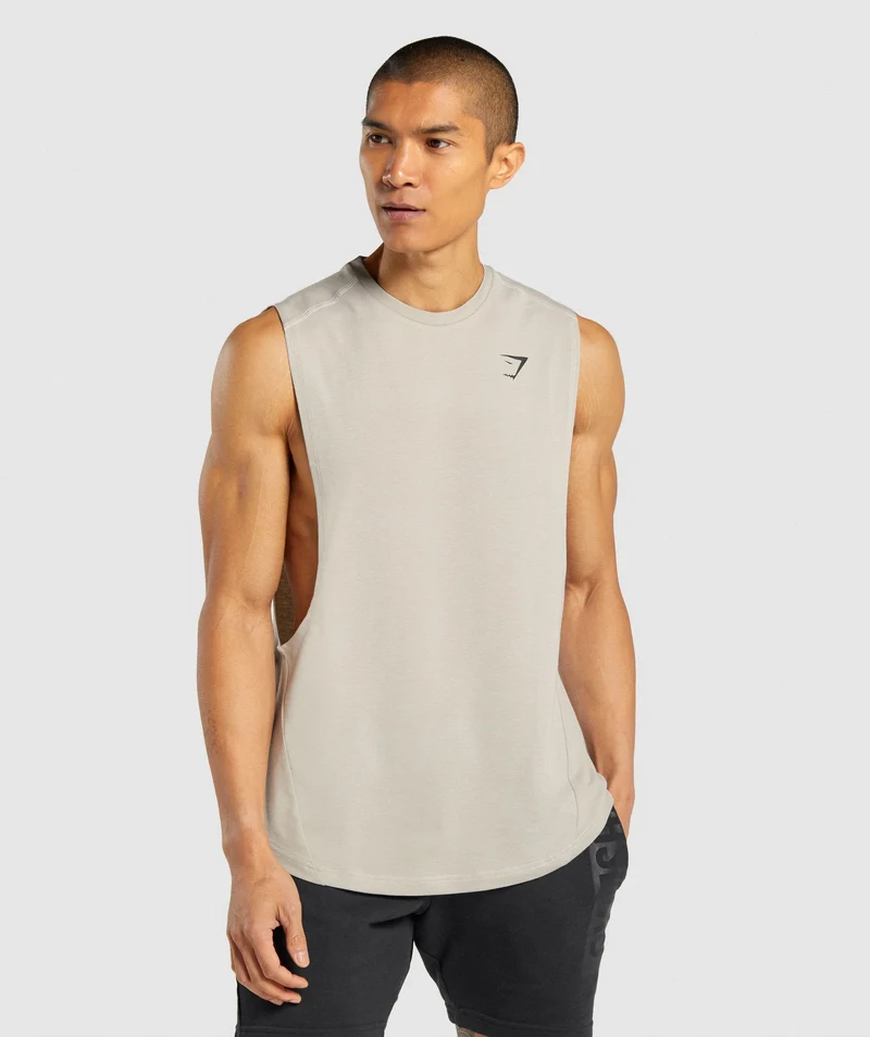Gymshark Bold Drop Arm Tank - Grey