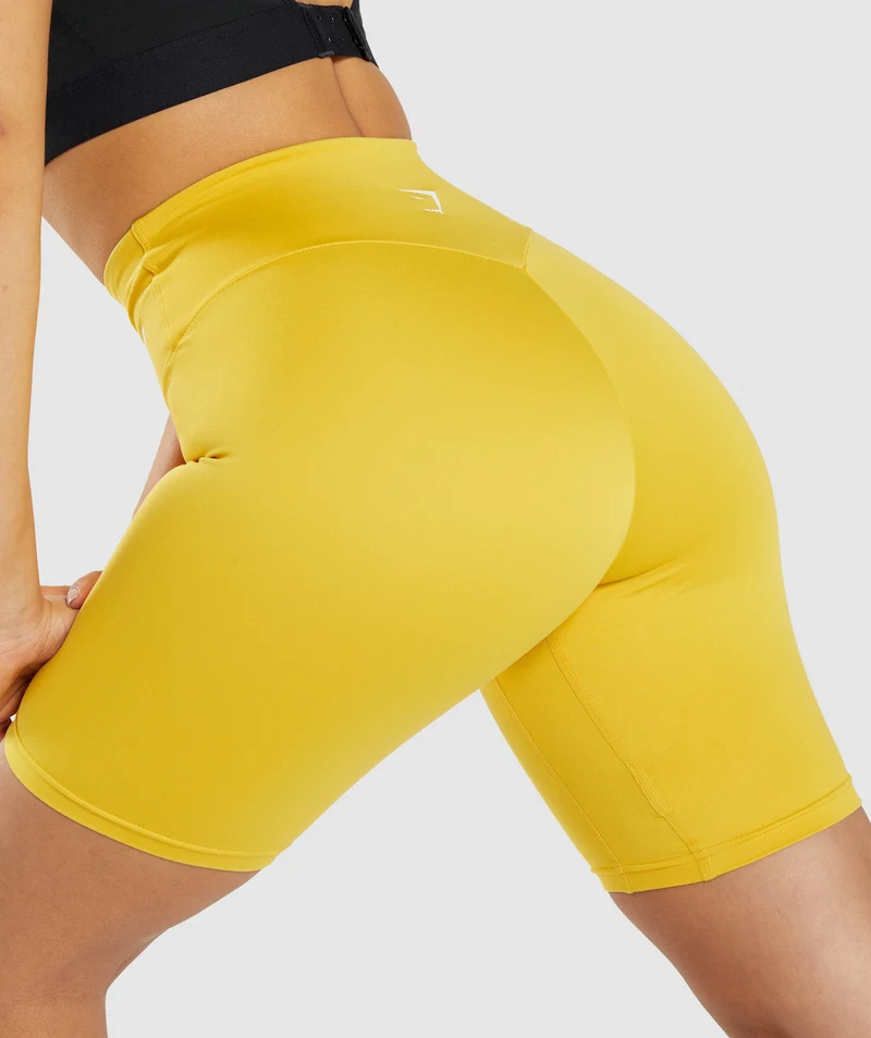 Gymshark Training Cycling Shorts - Medallion Yellow