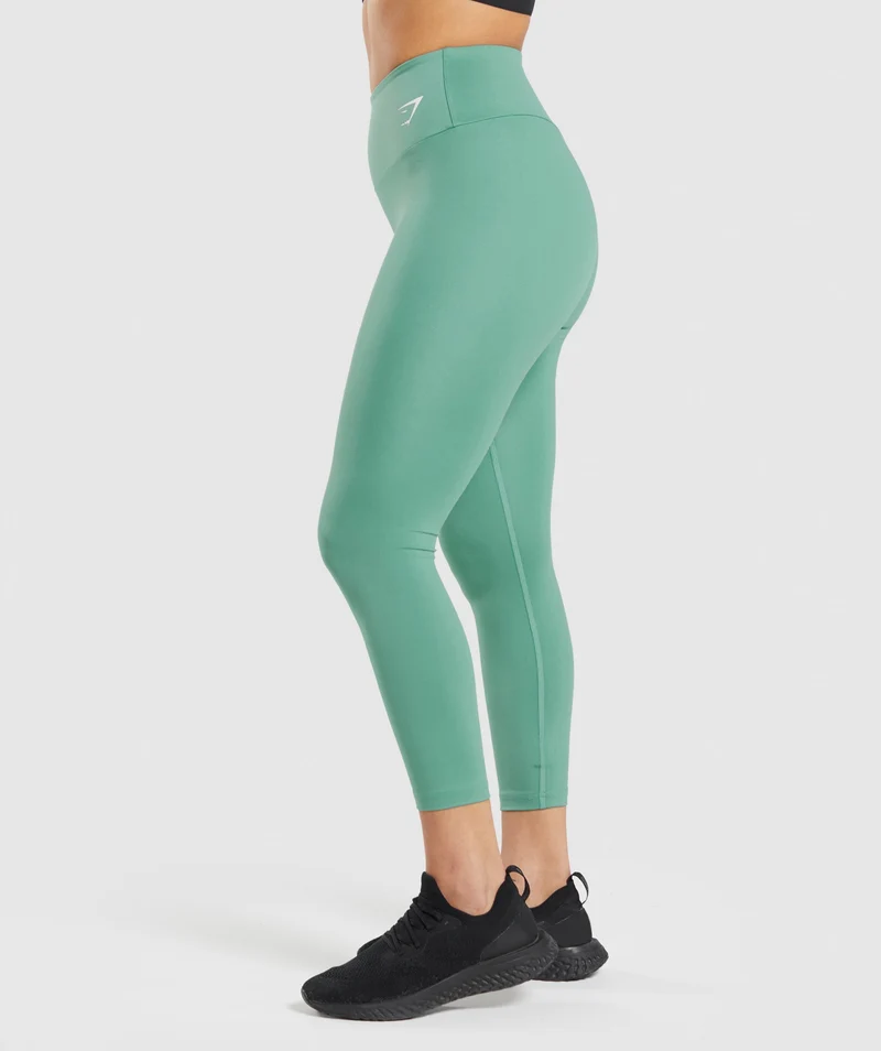 Gymshark Training 7/8 Leggings - Alpine Green