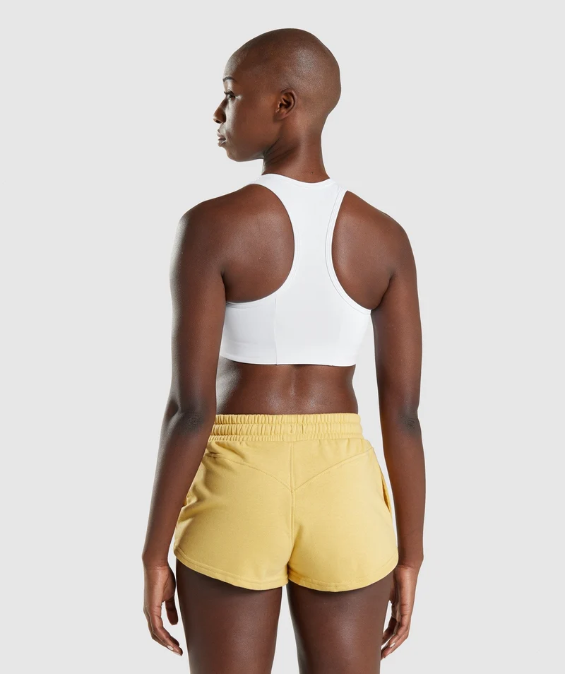 Gymshark Legacy Graphic Sports Bra - White