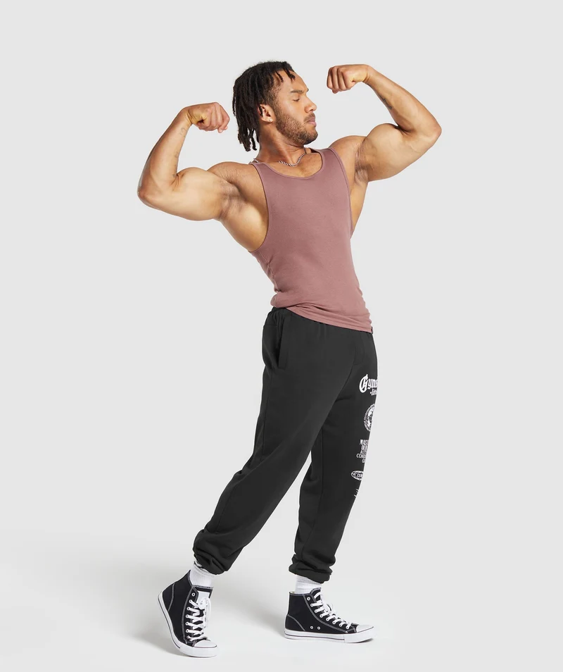 Gymshark Ribbed Tank 1PK - Brick Brown