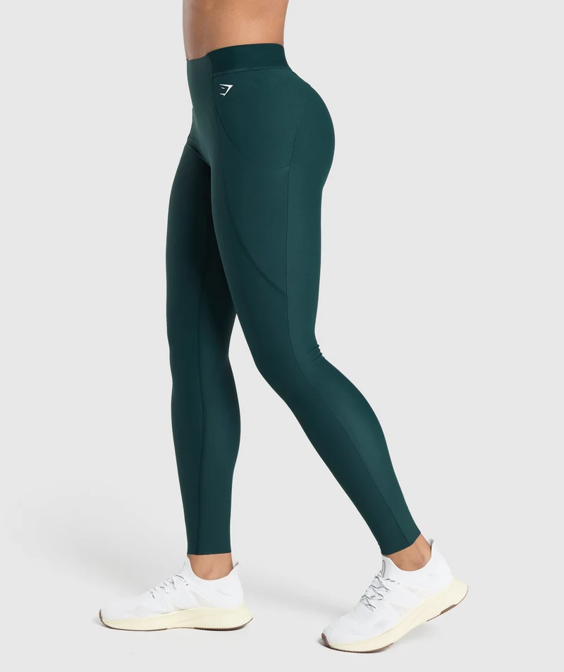 Gymshark Raw Cut Leggings - Strong Teal
