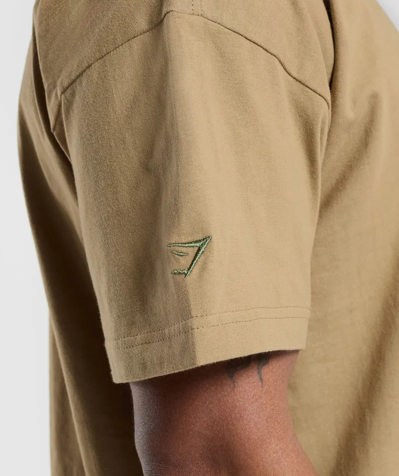 Gymshark Rest Day Essentials T-Shirt - Troop Green