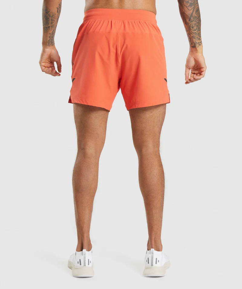 Gymshark Apex 5" Perform Short - Papaya Orange