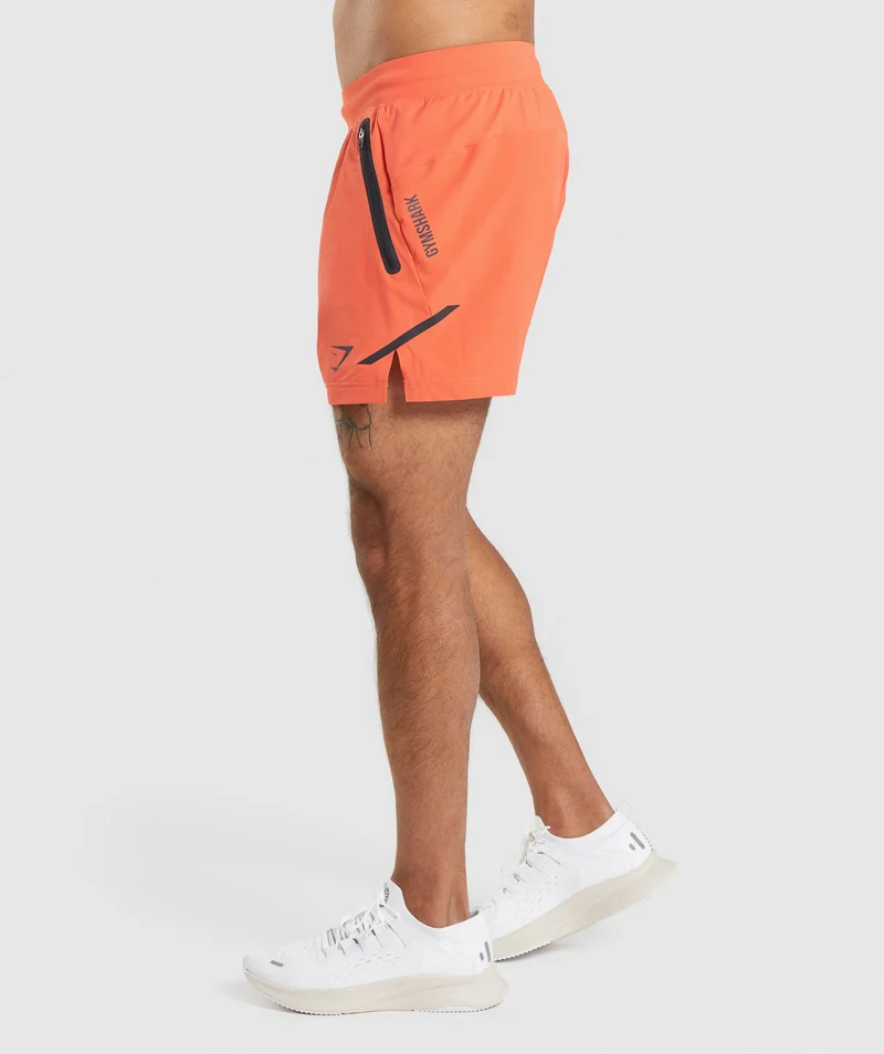 Gymshark Apex 5" Perform Short - Papaya Orange