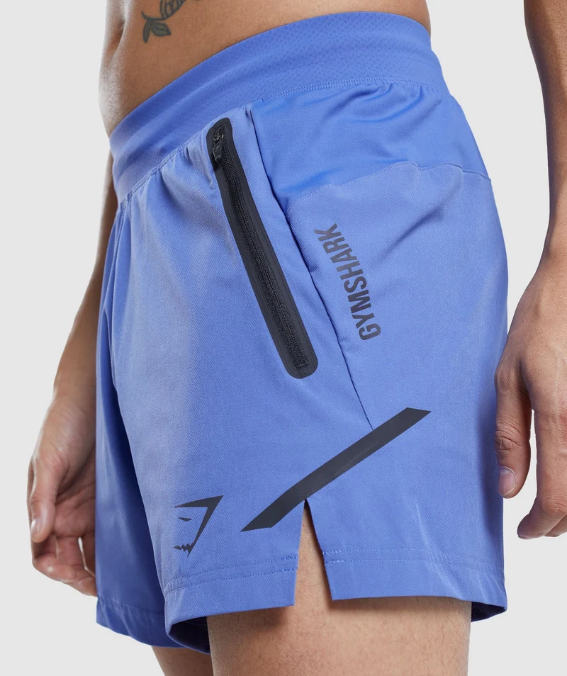 Gymshark Apex 5" Perform Short - Blue