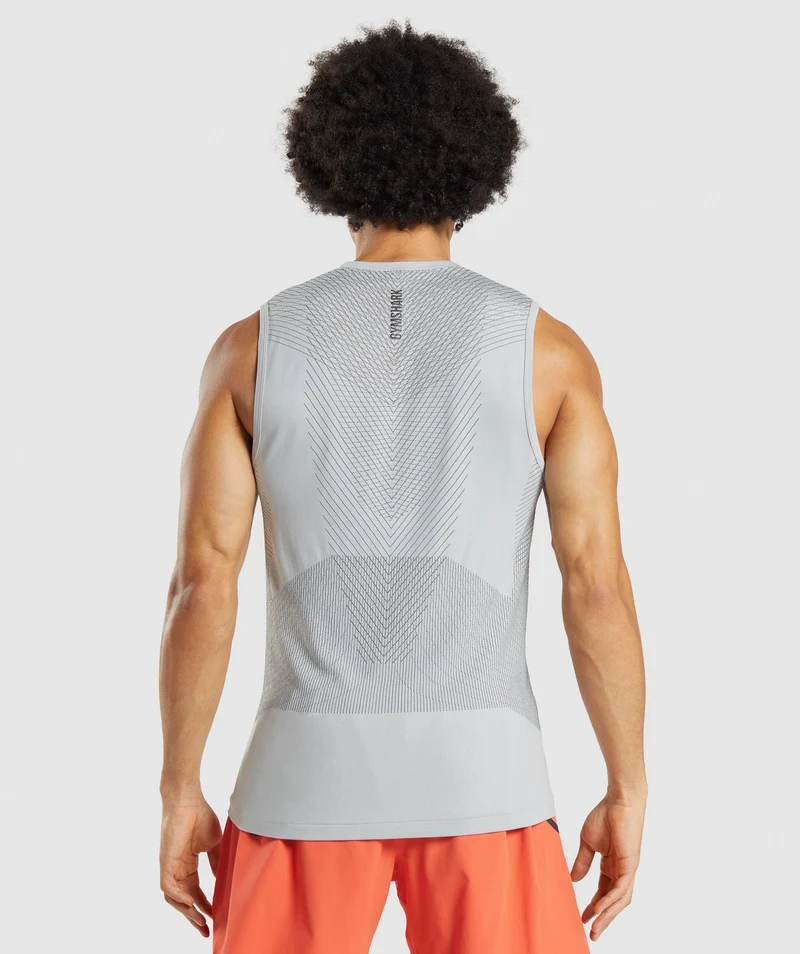 Gymshark Apex Tank - Light Grey/Onyx Grey