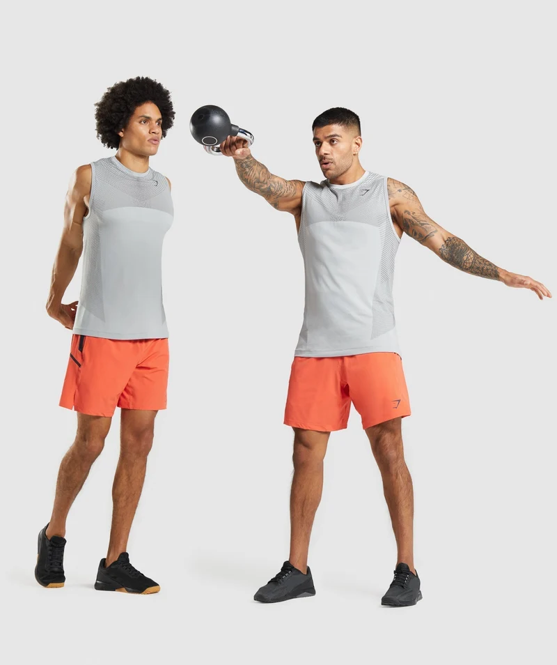 Gymshark Apex Tank - Light Grey/Onyx Grey