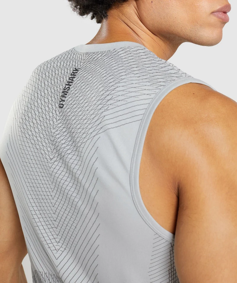 Gymshark Apex Tank - Light Grey/Onyx Grey