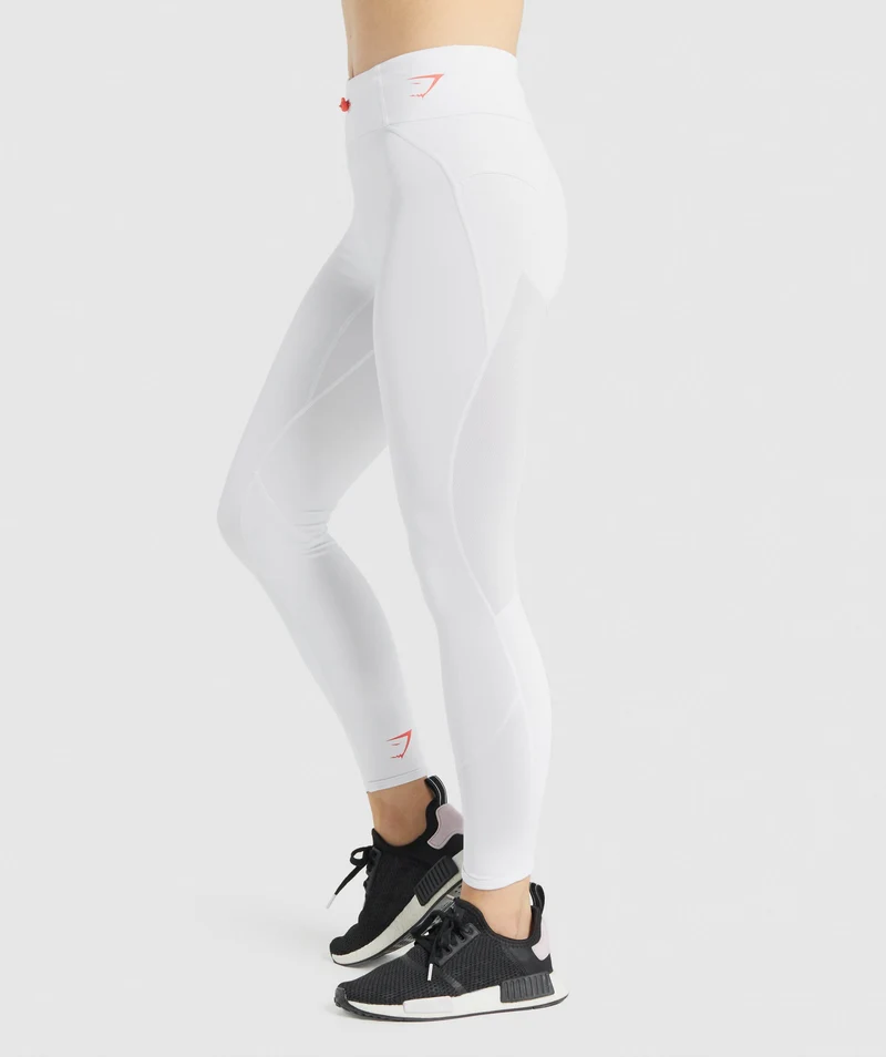 Gymshark Pulse Leggings - White