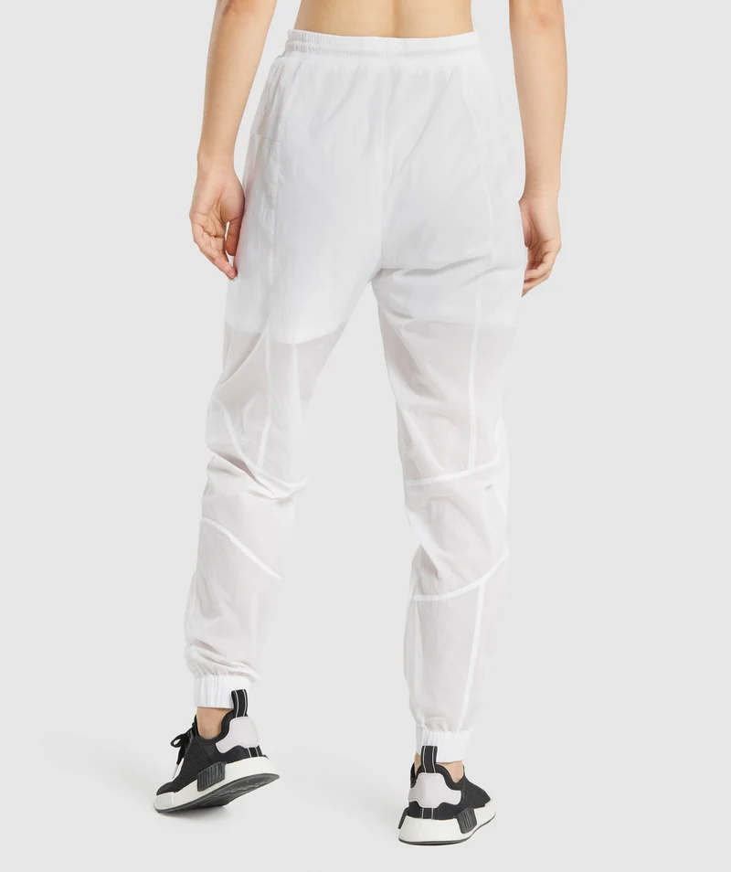 Gymshark Pulse Woven Joggers - White