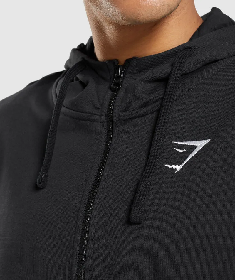 Gymshark Essential Oversized Zip Up Hoodie - Black