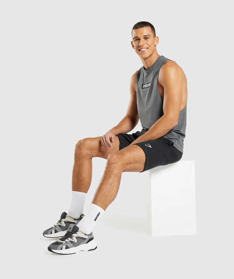 Gymshark Central Drop Arm Tank - Grey
