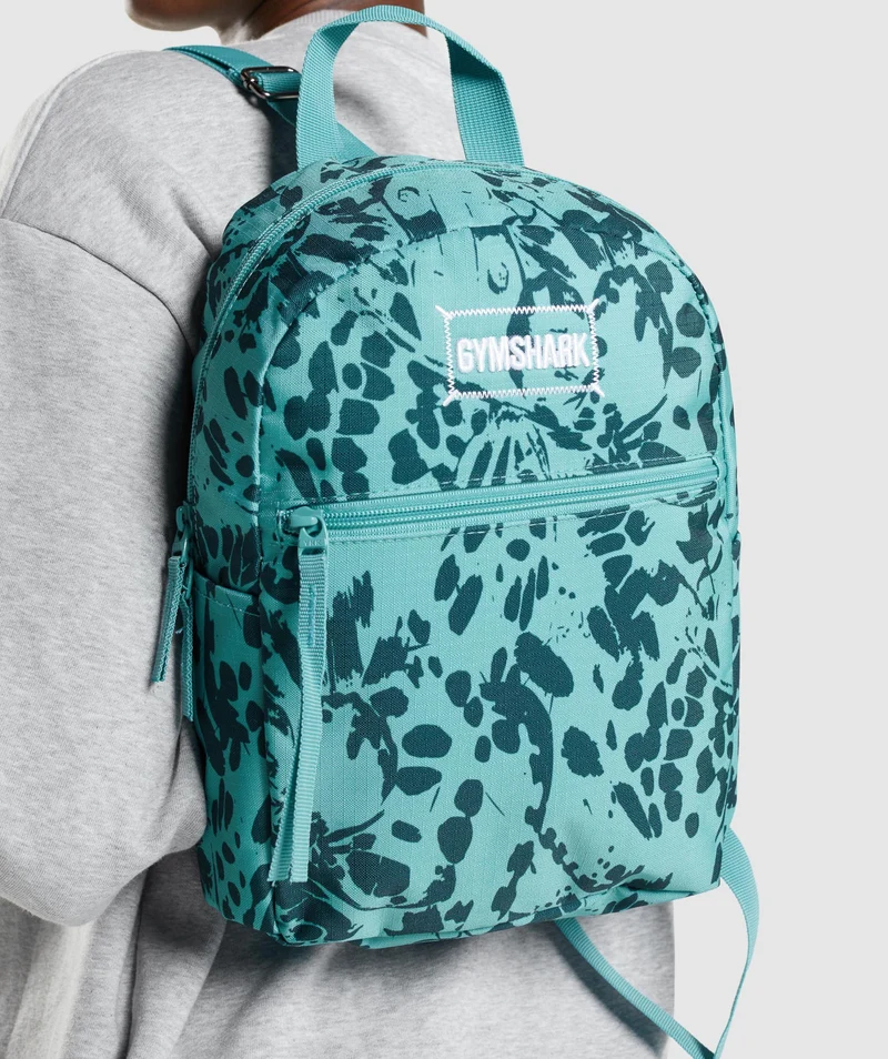 Gymshark Adapt Animal Graphic Mini Lifestyle BackPack - Fauna Teal