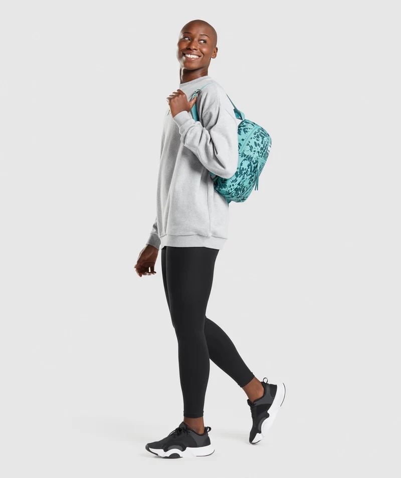 Gymshark Adapt Animal Graphic Mini Lifestyle BackPack - Fauna Teal