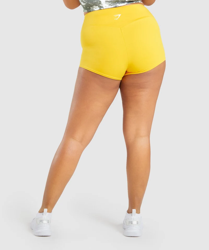 Gymshark Training Short Length Shorts - Yellow