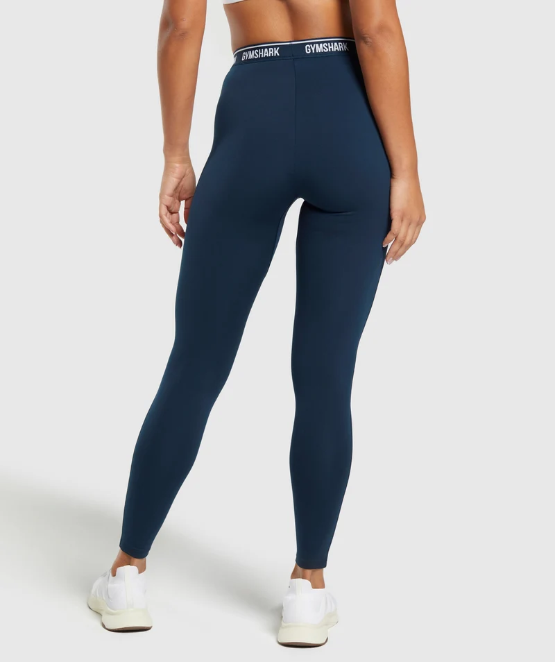 Gymshark Everyday Gymshark Waistband Leggings - Navy