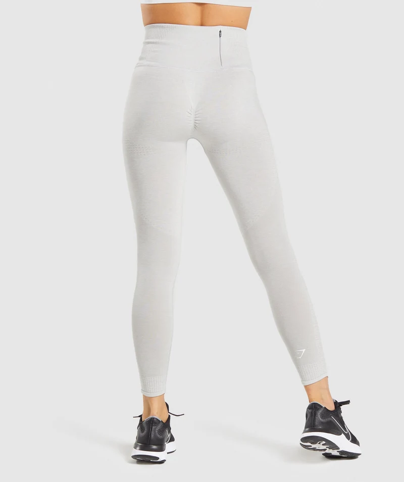 DNU - Gymshark Vital Rise Seamless Leggings - Light Grey Marl