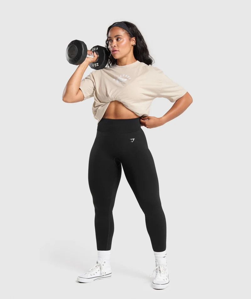 Gymshark Ath Dept Oversized T-Shirt - Pebble Grey