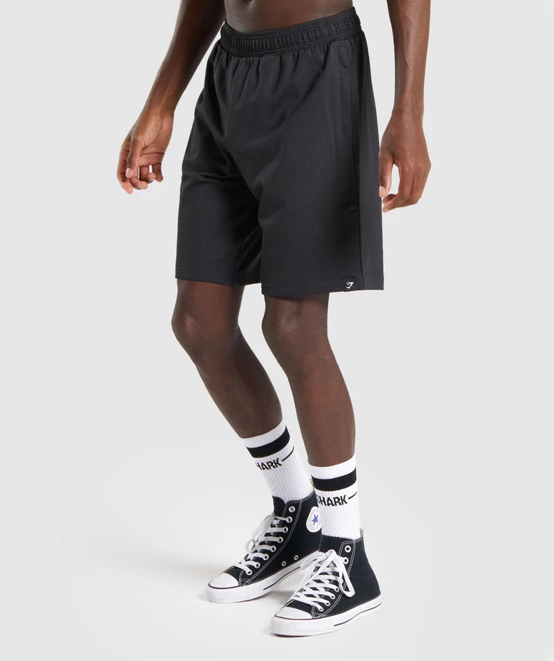 Gymshark Mesh 9" Shorts - Black