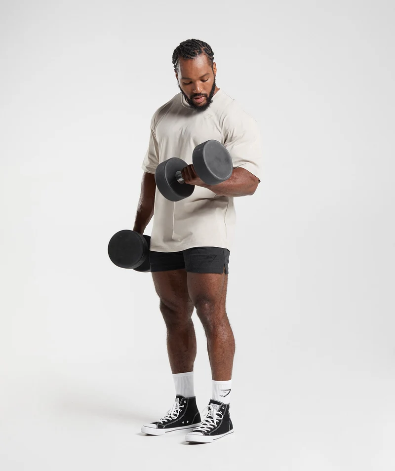 Gymshark Power T-Shirt - Pebble Grey