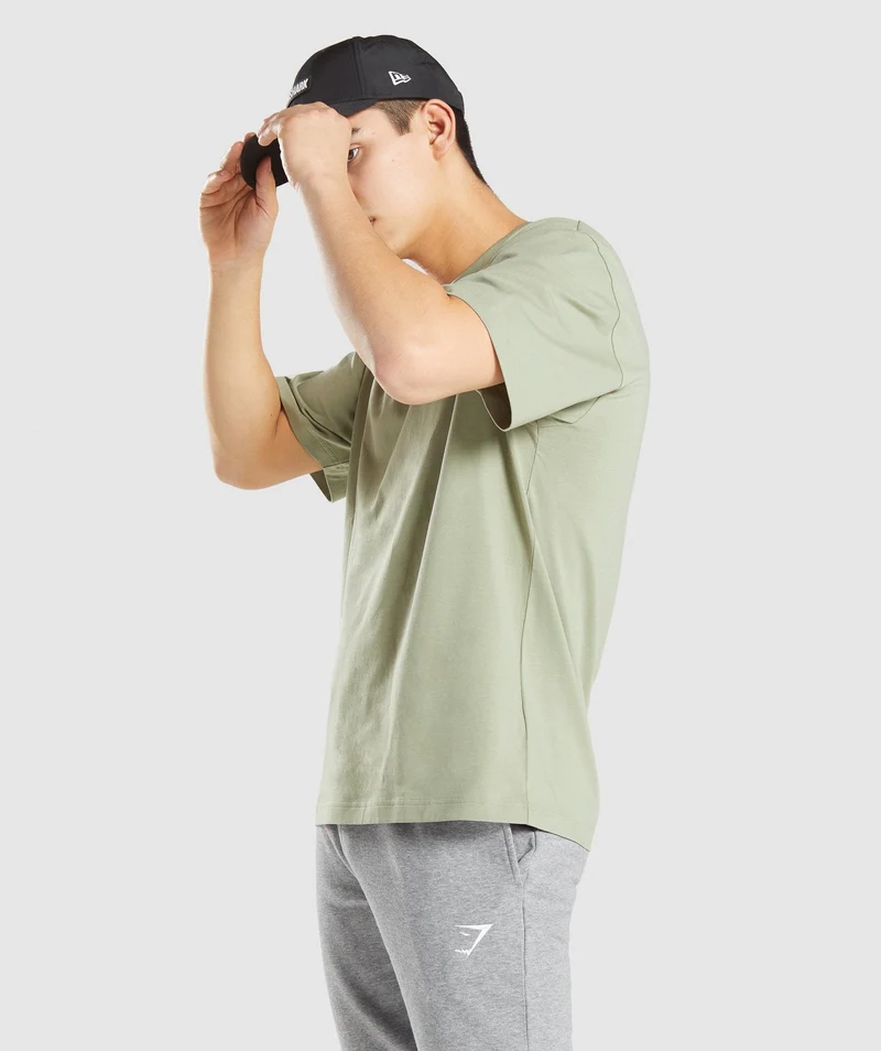 Gymshark Essential Oversized T-Shirt - Light Green