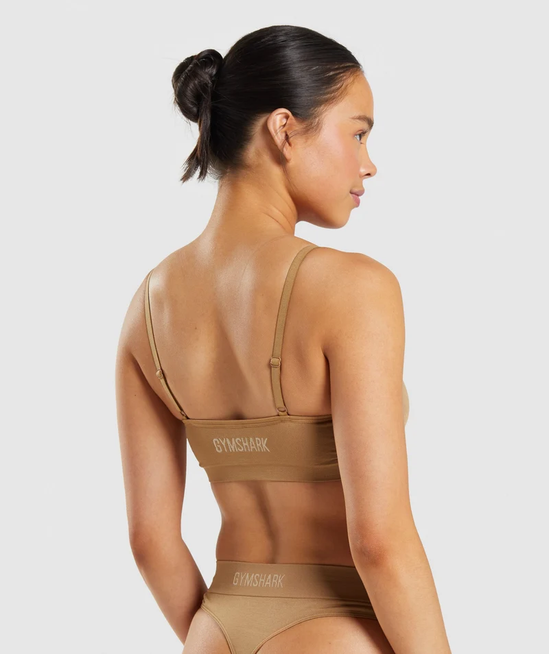 Gymshark Seamless Scoop Neck Bralette - Golden